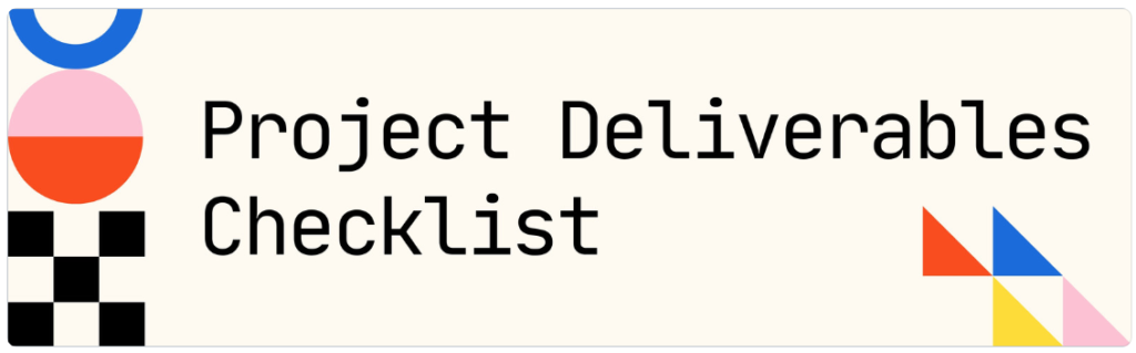 Project deliverables