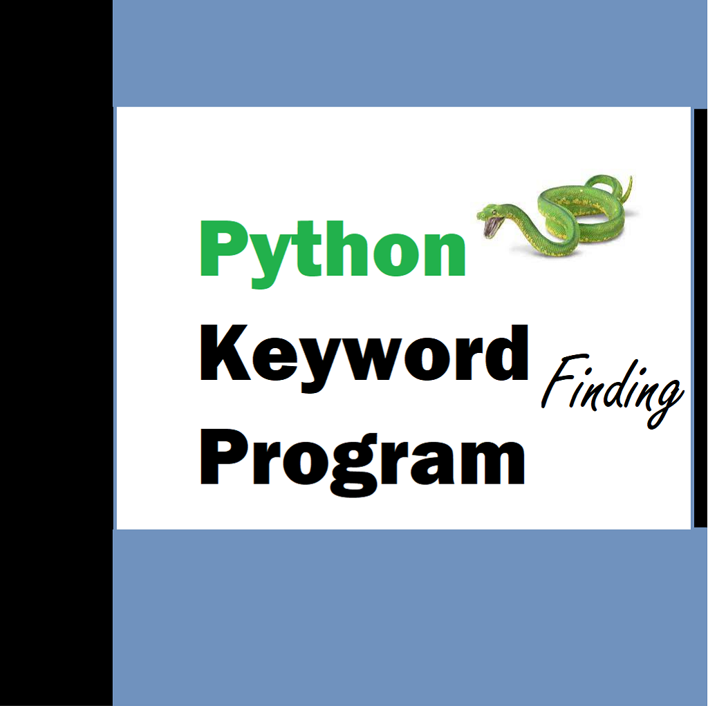 Python program to help you find keywords for your blog