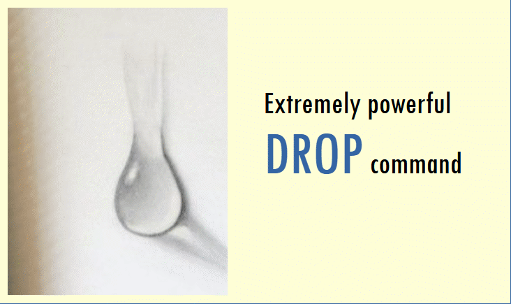 drop command