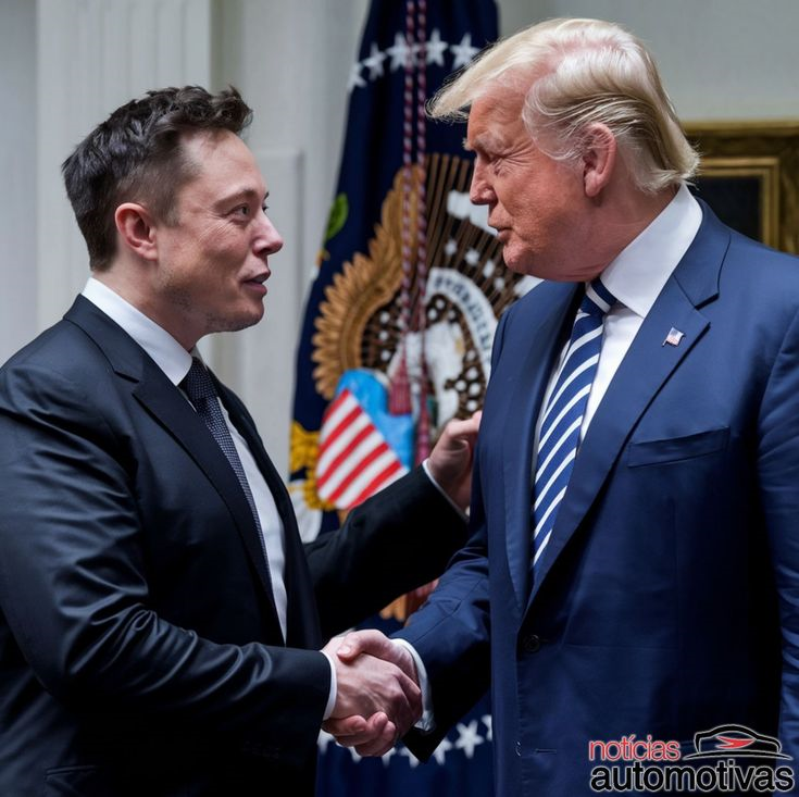 Elon Musk with Donald Trump