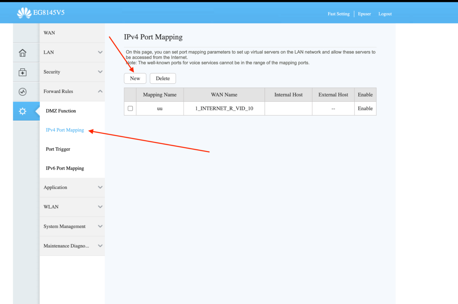 Configure Router Port Forwarding openvpn