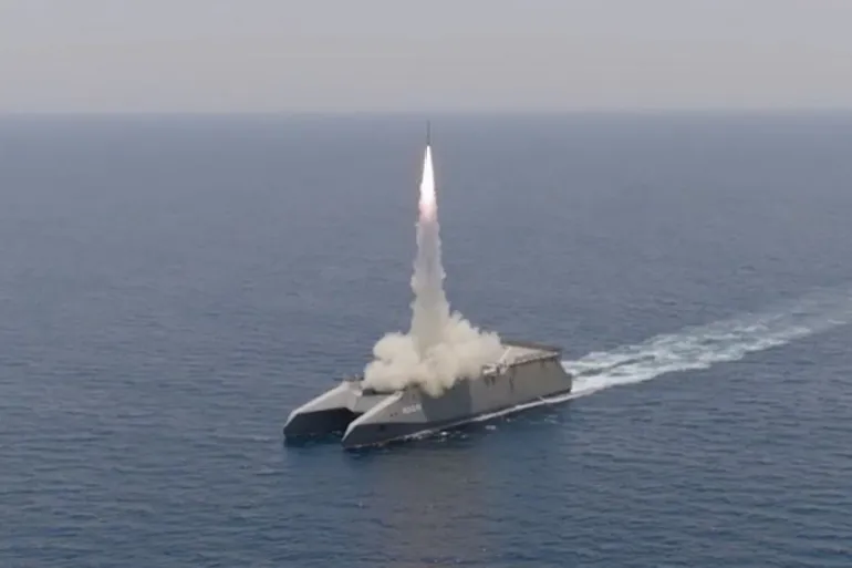 This handout photo released by Iran's Revolutionary Guards Corps (IRGC) official website Sepanews on February 17, 2026 shows a rocket being fired during a military exercise by members of the IRGC and navy in the Strait of Hormuz. (Photo by SEPAH NEWS / AFP) / == RESTRICTED TO EDITORIAL USE - REQUIRED CREDIT "AFP PHOTO / HO / SEPAHNEWS" - NO MARKETING NO ADVERTISING CAMPAIGNS - DISTRIBUTED AS A SERVICE TO CUSTOMERS ==