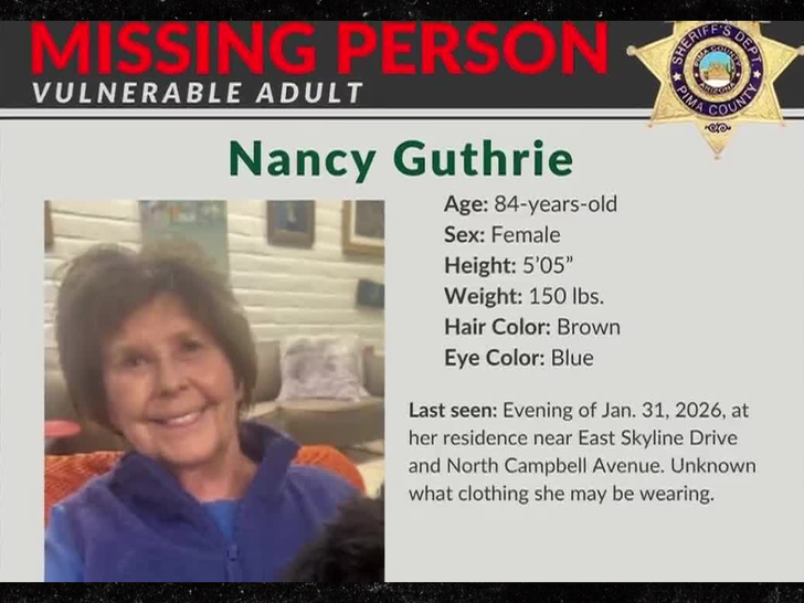 Savannah Guthrie Nancy Guthrie missing poster