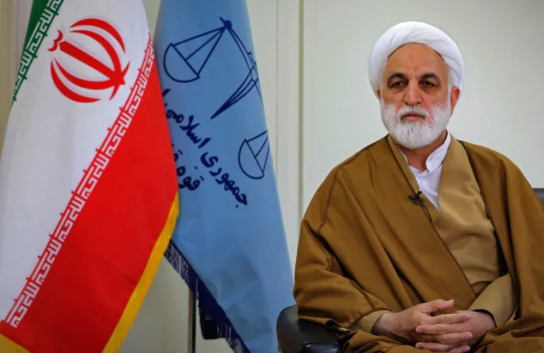 घोलमहोसिन मोहसेनी ईजेई को 10 साल पहले एक लोकप्रिय विद्रोह को दबाने में उनकी भूमिका के लिए अमेरिका और यूरोपीय संघ के प्रतिबंधों की काली सूची में रखा गया था (फाइल: एएफपी)