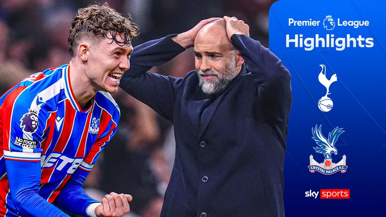 स्पर्स और क्रिस्टल पैलेस के बीच प्रीमियर लीग मैच के मुख्य अंश।