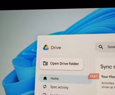 Windows 11 में Google Drive डेस्कटॉप ऐप।