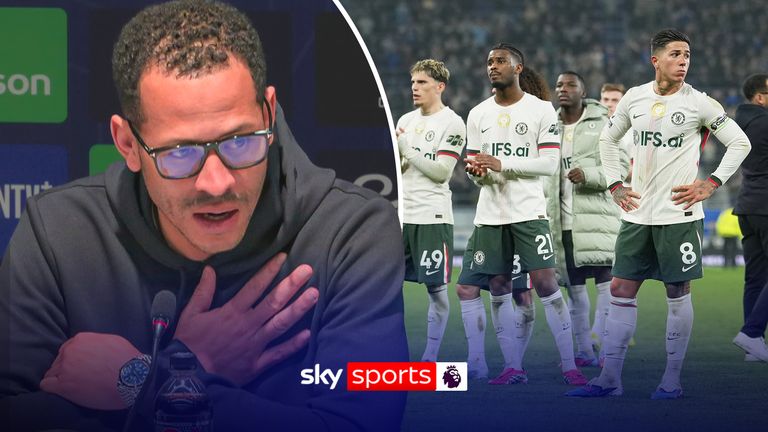 Liam Rosenior after Everton's defeat