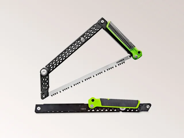 Image may contain: device, blade, razor, weapon, handsaw and tools