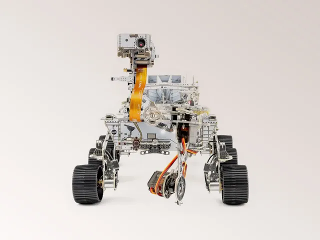 Image may contain: robot, machine and wheel