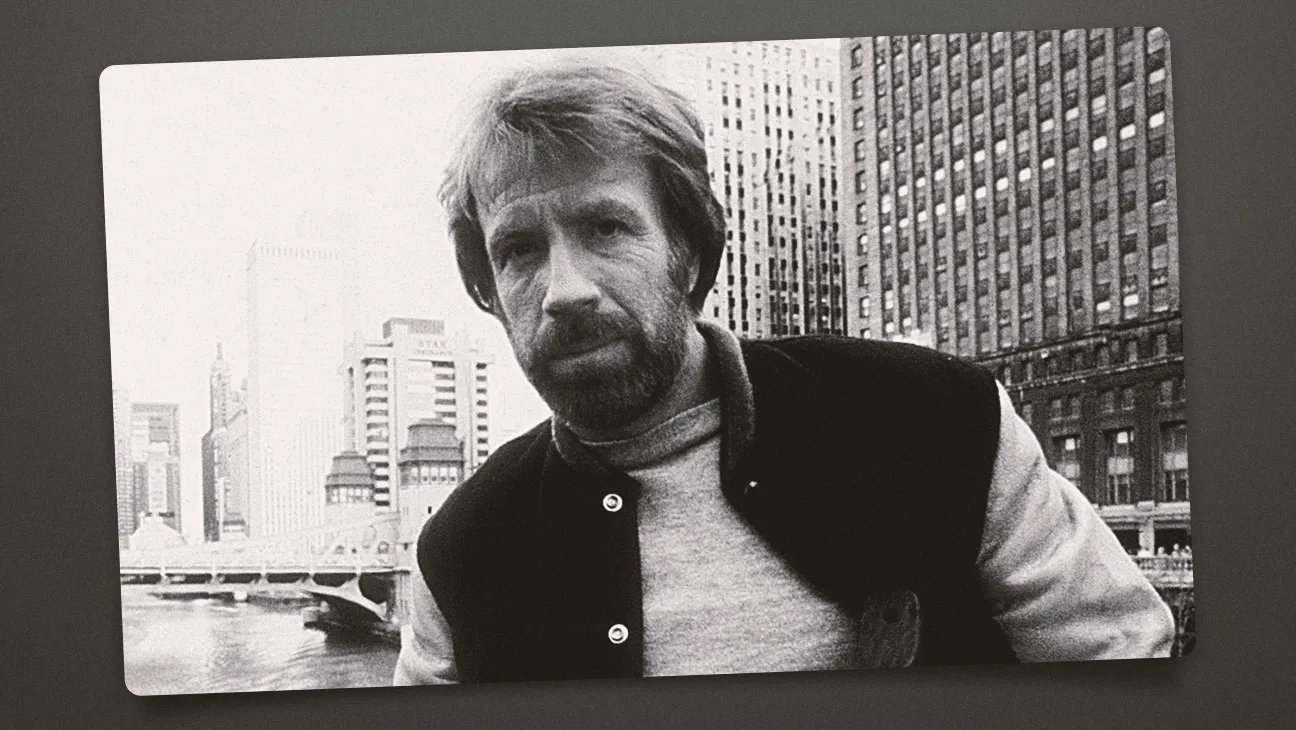 Chuck Norris in the 1985 film 'Law of Silence'.