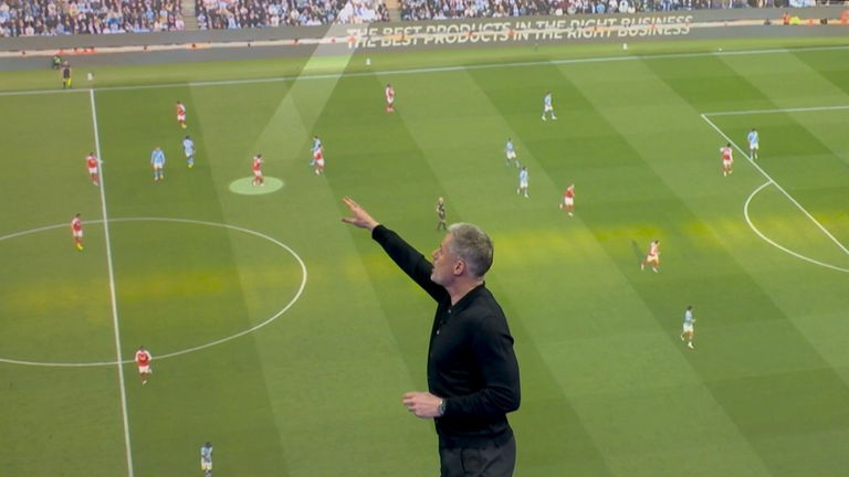 Declan Rice beckoned Zubimendi late on to cover the right side of midfield