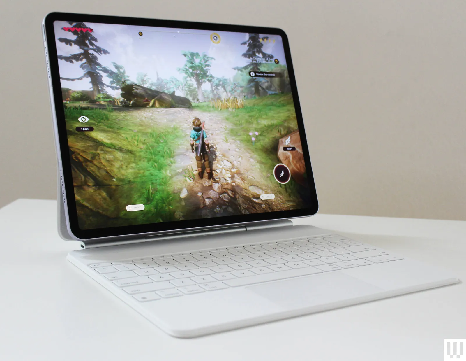 Image may contain Computer Electronics Laptop PC Person and Tablet Computer