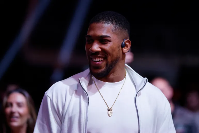 Boxing - Derek Chisora vs Deontay Wilder - O2 Arena, London, Britain - April 4, 2026 Anthony Joshua is seen ahead of the Derek Chisora vs Deontay Wilder fight Action Images via Reuters/Peter Cziborra