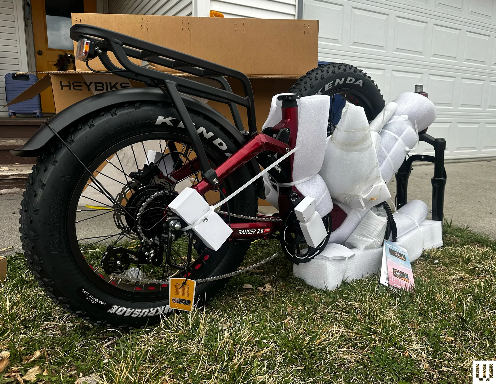 Image may contain Machine Wheel Tire Spoke Grass Plant Bicycle Transport Vehicle and Motorcycle