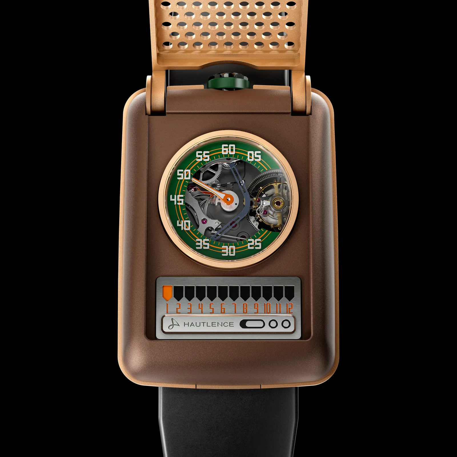 The Retrovision 64 is a high-end wristwatch masquerading as a Star Trek communicator.