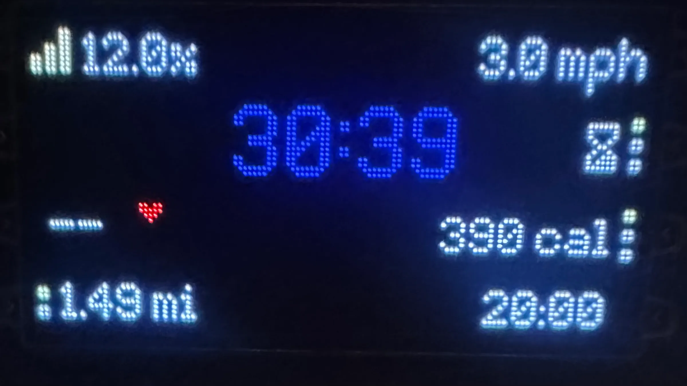 12-3-30 treadmill calorie count