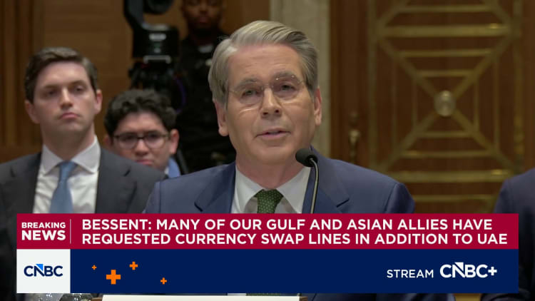 बेसेंट: हमारे कई खाड़ी और एशियाई सहयोगियों ने संयुक्त अरब अमीरात के अलावा मुद्रा विनिमय लाइनों का अनुरोध किया है