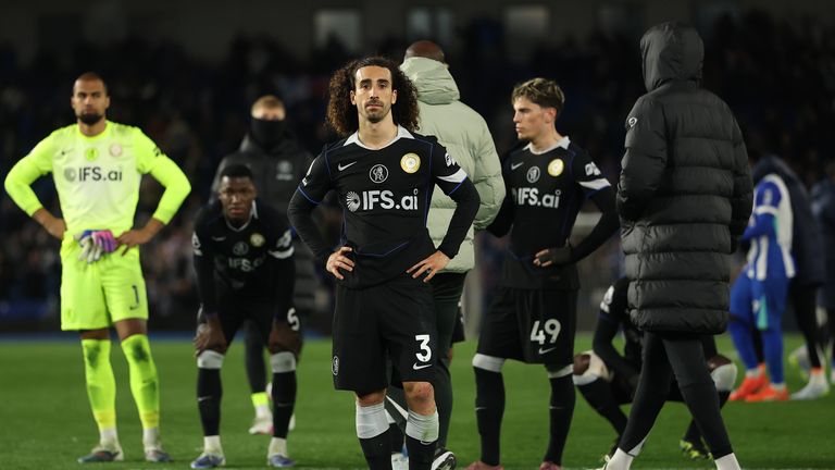 Marc Cucurella watched in complete disbelief