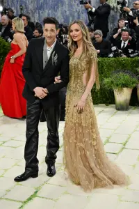 Adrien Brody and Georgina Chapman at The 2026 Met Gala Celebrating "Costume Art" held at The Metropolitan Museum of Art on May 04, 2026 in New York, New York.