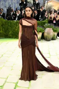 Camila Mendes at The 2026 Met Gala Celebrating "Costume Art" held at The Metropolitan Museum of Art on May 04, 2026 in New York, New York.
