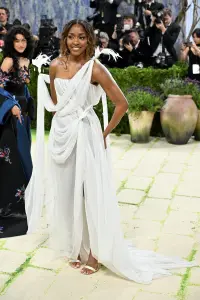 Ayo Edebiri at The 2026 Met Gala Celebrating "Costume Art" held at The Metropolitan Museum of Art on May 04, 2026 in New York, New York.