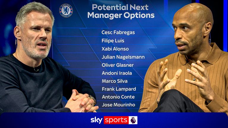 Jamie Carragher and Thierry Henry look at Chelsea's potential next managers