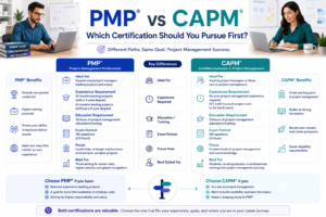 Generate an image on PMP vs CAPM: Which Certification Should You Pursue First?