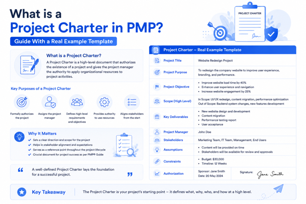 What is a project charter?