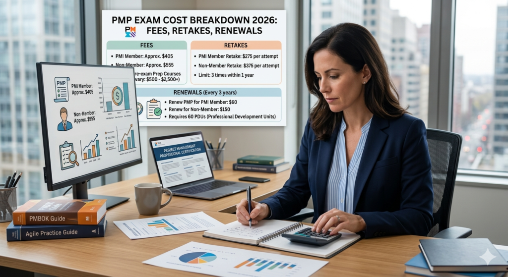 PMP Exam Cost Breakdown 2026: Fees, Retakes, Renewals — All Explained