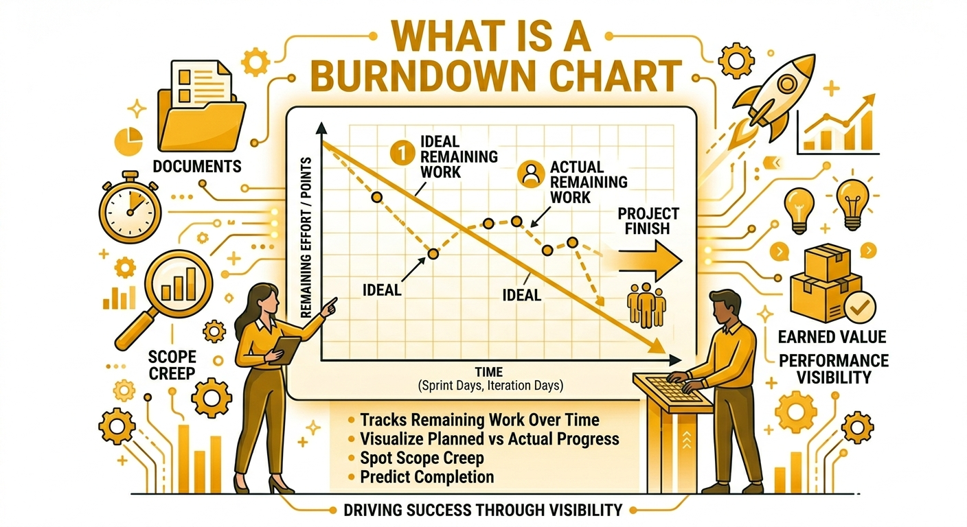 What is a Burndown Chart? PMP Agile Guide With Examples