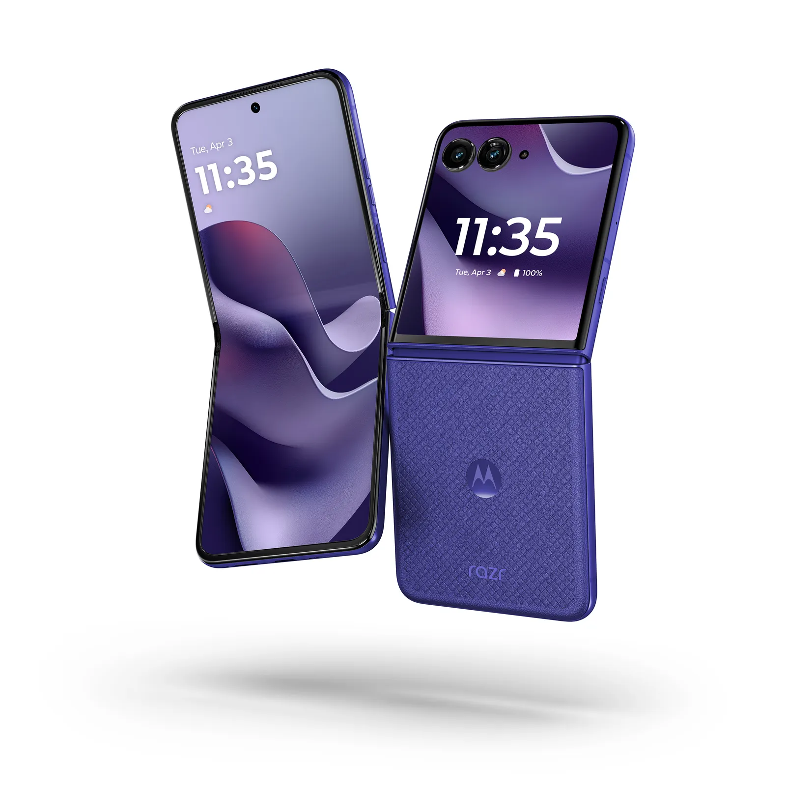 Promotional image of two motorola razr ultra phones