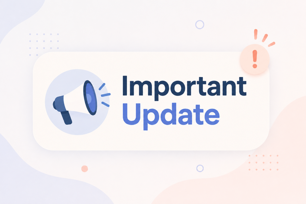 site update