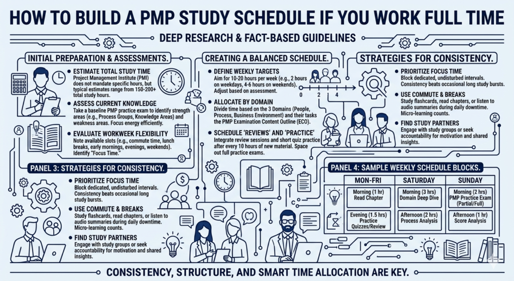 How to Build a PMP Study Schedule if You Work Full Time