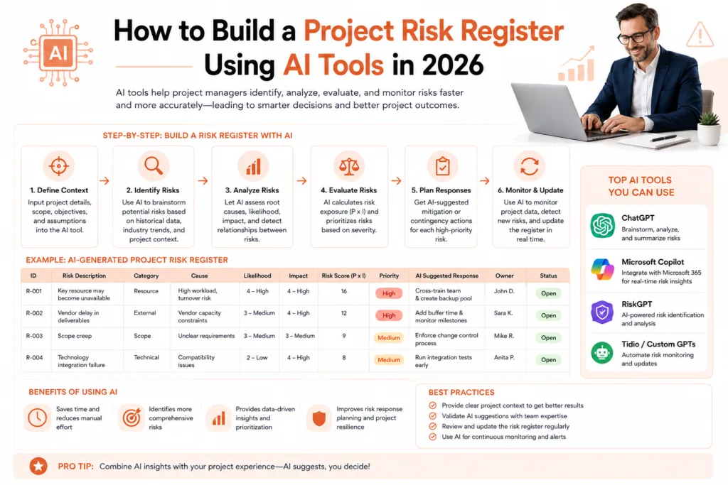 How to Build a Project Risk Register Using AI Tools in 2026